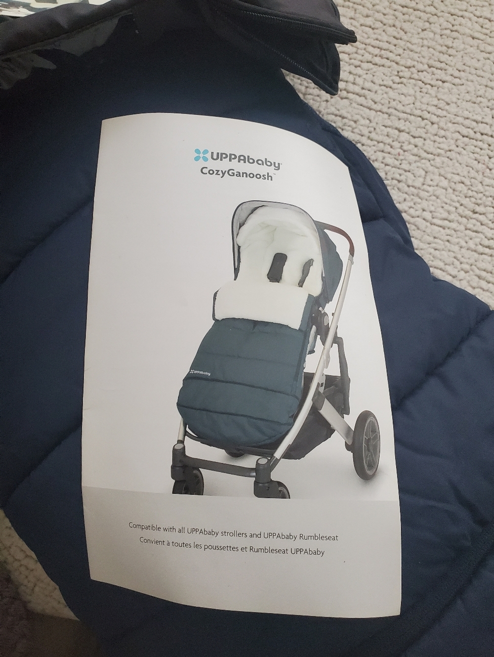 UPPAbaby CozyGanoosh Stroller Footmuff in Navy